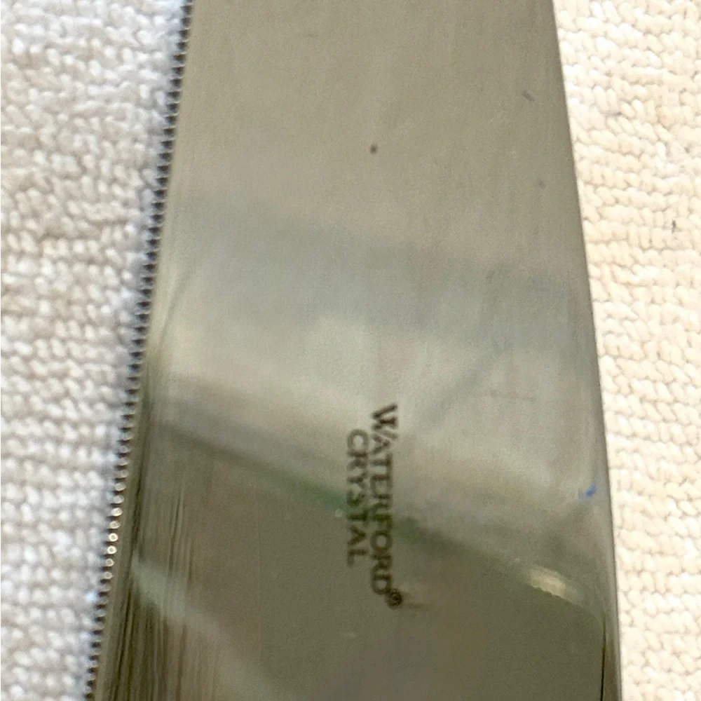 Waterford Crystal Cake Server with Silver Blade. Like New. Gorgeous. #BridalGift - Picture 3 of 4